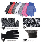 Maxbell Maxbell 1 Pair Full Finger Sport Gloves for Roping Rock Climbing Belay Rappel Black