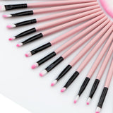 Maxbell Maxbell 32 Pcs Makeup Brushes Set Cosmetic Brushes Make up Kit with Pink Pouch Bag