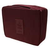 Maxbell Maxbell Multifunction Travel Cosmetic Makeup Bag Toiletry Organizer Storage Wine red