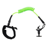 Maxbell Maxbell Adjustable Bodyboard Surfboard Coiled Bicep Wrist Leash Black, green