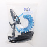 Maxbell Maxbell Adjustable Bodyboard Surfboard Coiled Bicep Wrist Leash Black, sky blue