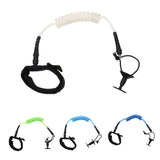 Maxbell Maxbell Adjustable Bodyboard Surfboard Coiled Bicep Wrist Leash Black, sky blue