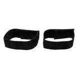 Maxbell Maxbell 2Pcs Cycling Bike Bicycle Bind Elastic Trousers Pants Band Leg Strap Black
