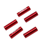 Maxbell Maxbell 5PC 4mm Alloy Bike Bicycle Brake Shift Housing Line Ferrules End Caps Red