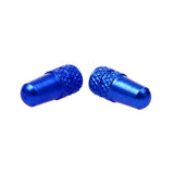 Maxbell Maxbell 2pcs Cycling MTB Bike Aluminum Alloy Presta Valve Cap Dust Cover Dark Blue