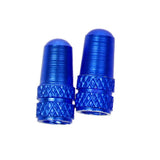 Maxbell Maxbell 2pcs Cycling MTB Bike Aluminum Alloy Presta Valve Cap Dust Cover Dark Blue