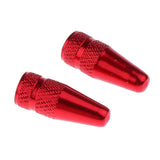 Maxbell 2pcs Cycling MTB Bike Aluminum Alloy Presta Valve Cap Dust Cover Rose - Aladdin Shoppers