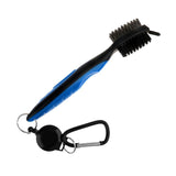 Maxbell 2 Sided Golf Club Brush Groove Ball Cleaning Snap Clip Blue - Aladdin Shoppers