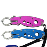 Maxbell Compact Stainless Steel Fishing Lip Grip Grabber Trigger Gripper Tool Blue - Aladdin Shoppers