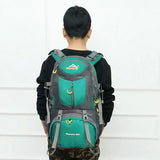 Maxbell 40L Waterproof Outdoor Climbing Backpack Camping Hiking Rucksack Bag Blue - Aladdin Shoppers