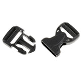 Maxbell Plastic Black Side Release Buckle for Paracord Bracelet Strap Webbing 20mm - Aladdin Shoppers