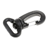 Maxbell Maxbell Nylon Swivel Snap Hook Clip Backpack Webbing Buckle Black 20MM