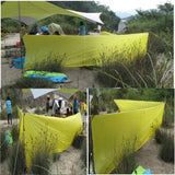 Maxbell Maxbell Portable Outdoor Camping Picnic Wind Break Shelters Wind Screen Yellow