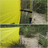 Maxbell Maxbell Portable Outdoor Camping Picnic Wind Break Shelters Wind Screen Yellow