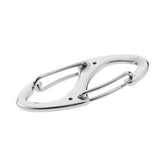 Maxbell Maxbell Portable 8-Shape Carabiner Snap Clip Hook Key Chain Camping Hiking Silver