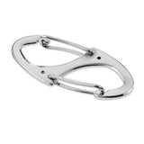 Maxbell Maxbell Portable 8-Shape Carabiner Snap Clip Hook Key Chain Camping Hiking Silver