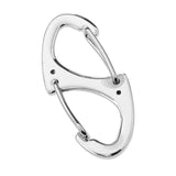 Maxbell Maxbell Portable 8-Shape Carabiner Snap Clip Hook Key Chain Camping Hiking Silver