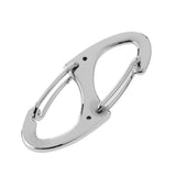 Maxbell Maxbell Portable 8-Shape Carabiner Snap Clip Hook Key Chain Camping Hiking Silver