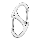 Maxbell Maxbell Portable 8-Shape Carabiner Snap Clip Hook Key Chain Camping Hiking Silver