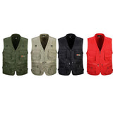 Maxbell 2pcs Men's Multi Pocket Waistcoat Fishing Outdoor Travel Photography Vest