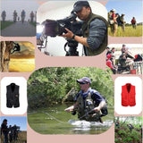 Maxbell 2pcs Men's Multi Pocket Waistcoat Fishing Outdoor Travel Photography Vest
