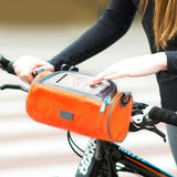 Maxbell Maxbell Bicycle Mobile Phone Pouch Handlebar Bag with Touch Screen Round Green