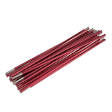 Maxbell Maxbell Aluminum Alloy 11 Section Spare Replacement Tent Poles 465cm Dark red