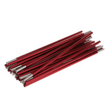 Maxbell Maxbell Aluminum Alloy 11 Section Spare Replacement Tent Poles 420cm Dark red