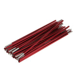 Maxbell Maxbell Aluminum Alloy 11 Section Spare Replacement Tent Poles 420cm Dark red