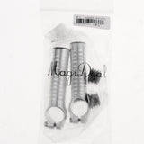 Maxbell 1 Pair 22.2MM Mountain Bike Bicycle Aluminum Handlebar Bar End Grip Silver - Aladdin Shoppers