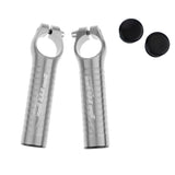 Maxbell 1 Pair 22.2MM Mountain Bike Bicycle Aluminum Handlebar Bar End Grip Silver - Aladdin Shoppers