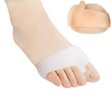 Maxbell 2pcs Gel Toe Separator Straightener Hallux Valgus Bunion Relief Pads Nude - Aladdin Shoppers