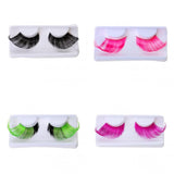 Maxbell Pair Of False Exaggeration Eyelashes Extensions Makeup Fancy Dress Halloween Cosmetic Tools 8-23mm Black