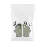 Maxbell Maxbell Adjustable Anti-slip 3 Low Cut Fingers Cycling Fishing Gloves Army Green