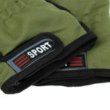 Maxbell Maxbell Adjustable Anti-slip 3 Low Cut Fingers Cycling Fishing Gloves Army Green