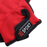 Maxbell Maxbell Adjustable Anti-slip 3 Low Cut Fingers Cycling Fishing Gloves Red