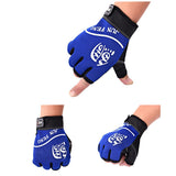 Maxbell 3-Finger Cut Outdoor Windproof Anti-slip Fishing Cycling Gloves Blue - Aladdin Shoppers