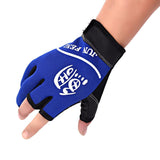 Maxbell 3-Finger Cut Outdoor Windproof Anti-slip Fishing Cycling Gloves Blue - Aladdin Shoppers