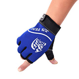 Maxbell 3-Finger Cut Outdoor Windproof Anti-slip Fishing Cycling Gloves Blue - Aladdin Shoppers