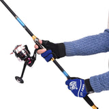 Maxbell 3-Finger Cut Outdoor Windproof Anti-slip Fishing Cycling Gloves Blue - Aladdin Shoppers