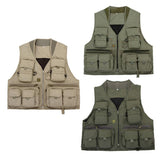 Maxbell Multi Pocket Outdoor Photography Hunting Fishing Vest Jacket XXL Army Green - Aladdin Shoppers