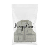 Maxbell Multi Pocket Outdoor Photography Hunting Fishing Vest Jacket L Pea Green - Aladdin Shoppers