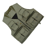 Maxbell Multi Pocket Outdoor Photography Hunting Fishing Vest Jacket L Pea Green - Aladdin Shoppers