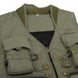 Maxbell Multi Pocket Outdoor Photography Hunting Fishing Vest Jacket L Pea Green - Aladdin Shoppers