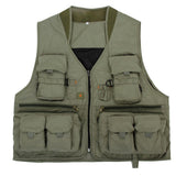 Maxbell Maxbell Multi Pocket Outdoor Photography Hunting Fishing Vest Jacket L Pea Green