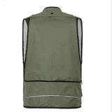 Maxbell Multi Pocket Fishing Mesh Vest Outdoor Hunting Travel Jacket 4XL Army Green - Aladdin Shoppers