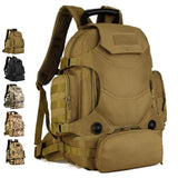 Maxbell 3-Way Tactical Rucksack Backpack Hiking Trekking Camping Bag 40L Black - Aladdin Shoppers