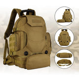Maxbell Maxbell 3-Way Tactical Rucksack Backpack Hiking Trekking Camping Bag 40L Brown