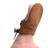 Maxbell Maxbell Brown Leather Archery Hunting Shooting Thumb Finger Protector Guard