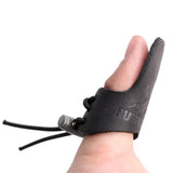 Maxbell Maxbell Black Leather Archery Hunting Shooting Thumb Finger Protector Guard